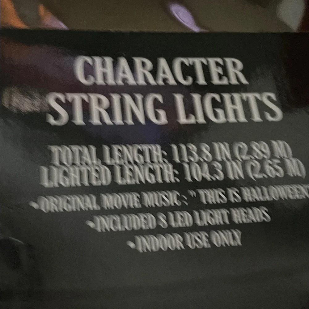 Disney’s Nightmare Before Christmas String Lights with Halloween Theme